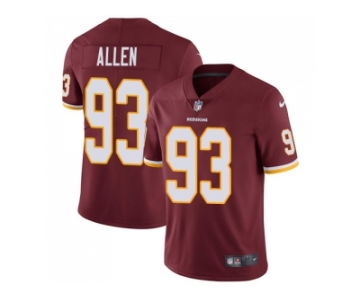 Nike Washington Redskins #93 Jonathan Allen Burgundy Red Team Color Men Stitched NFL Vapor Untouchable Limited Jersey