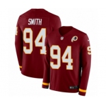 Nike Washington Redskins #94 Preston Smith Limited Burgundy Therma Long Sleeve NFL Jersey