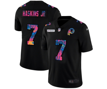 Washington Redskins #7 Dwayne Haskins Jr Men's Nike Multi-Color Black 2020 NFL Crucial Catch Vapor Untouchable Limited Jersey