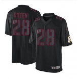 nike nfl jerseys washington redskins #28 green black[nike impact limited]