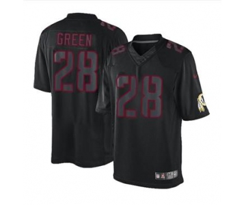 nike nfl jerseys washington redskins #28 green black[nike impact limited]