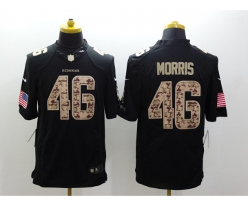 nike nfl jerseys washington redskins #46 morris black[salute to service limited]