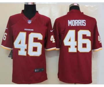 nike nfl jerseys washington redskins #46 morris red[nike limited]