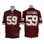 nike nfl jerseys washington redskins #59 fletcher red[nike limited]