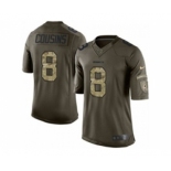 nike nfl jerseys washington redskins #8 cousins army green[nike Limited Salute To Service]