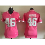 2015 Women Nike Washington Redskins #46 Alfred Morris pink jerseys