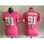 2015 Women Nike Washington Redskins #91 Ryan Kerrigan pink jerseys