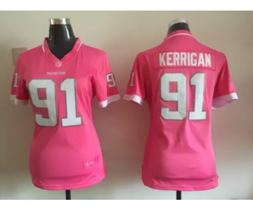 2015 Women Nike Washington Redskins #91 Ryan Kerrigan pink jerseys