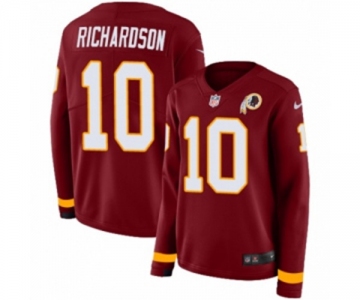 Women Nike Washington Redskins #10 Paul Richardson Limited Burgundy Therma Long Sleeve NFL Jersey