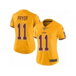 Women Nike Washington Redskins #11 Terrelle Pryor Limited Gold Rush Vapor Untouchable NFL Jersey