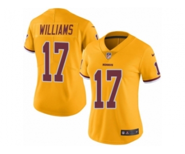 Women Nike Washington Redskins #17 Doug Williams Limited Gold Rush Vapor Untouchable NFL Jersey