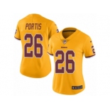 Women Nike Washington Redskins #26 Clinton Portis Limited Gold Rush Vapor Untouchable NFL Jersey