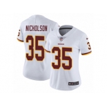 Women Nike Washington Redskins #35 Montae Nicholson White Vapor Untouchable Limited Player NFL Jersey