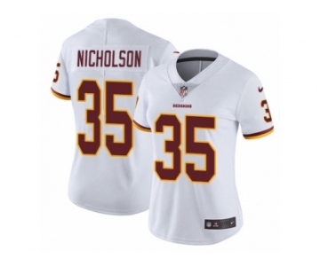 Women Nike Washington Redskins #35 Montae Nicholson White Vapor Untouchable Limited Player NFL Jersey