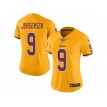 Women Nike Washington Redskins #9 Sonny Jurgensen Limited Gold Rush Vapor Untouchable NFL Jersey