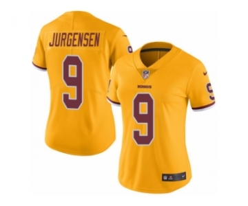 Women Nike Washington Redskins #9 Sonny Jurgensen Limited Gold Rush Vapor Untouchable NFL Jersey