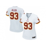 Women Nike Washington Redskins #93 Jonathan Allen White Stitched NFL Elite Jersey