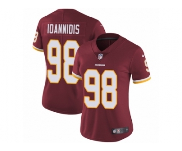 Women Nike Washington Redskins #98 Matthew Ioannidis Burgundy Red Team Color Vapor Untouchable Limited Player NFL Jersey