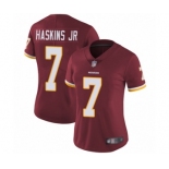 Women Washington Redskins #7 Dwayne Haskins Burgundy Red Team Color Vapor Untouchable Limited Player Football Jersey