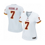 Women Washington Redskins #7 Dwayne Haskins Game White Football Jersey