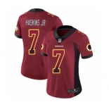 Women Washington Redskins #7 Dwayne Haskins Limited Red Rush Drift Fashion Football Jersey