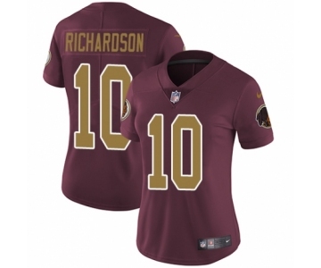 Women's Nike Washington Redskins #10 Paul Richardson Burgundy Red Gold Number Alternate 80TH Anniversary Vapor Untouchable Limited Player NFL Jersey