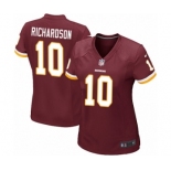 Women's Nike Washington Redskins #10 Paul Richardson Game Burgundy Red Team Color NFL Jersey