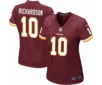 Women's Nike Washington Redskins #10 Paul Richardson Game Burgundy Red Team Color NFL Jersey