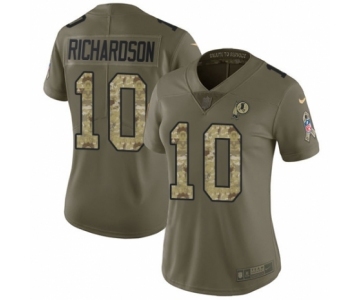 Women's Nike Washington Redskins #10 Paul Richardson Limited Olive Camo 2017 Salute to Service NFL Jersey