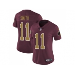 Womens Nike Washington Redskins #11 Alex Smith Burgundy Red Alternate Stitched NFL Vapor Untouchable Limited Jersey