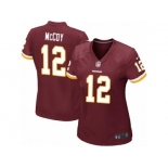 Women's Nike Washington Redskins #12 Colt McCoy Game Burgundy Red Team Color NFL Jersey