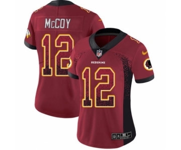 Women's Nike Washington Redskins #12 Colt McCoy Limited Red Rush Drift Fashion NFL Jersey