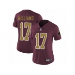 Women's Nike Washington Redskins #17 Doug Williams Vapor Untouchable Limited Burgundy Red Gold Number Alternate 80TH Anniversary NFL Jersey