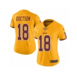 Women's Nike Washington Redskins #18 Josh Doctson Limited Gold Rush NFL Jersey