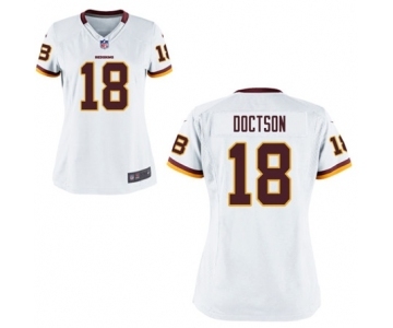 Women's Nike Washington Redskins #18 Josh Doctson White NFL Jersey