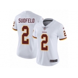 Women's Nike Washington Redskins #2 Nate Sudfeld Vapor Untouchable Limited White NFL Jersey