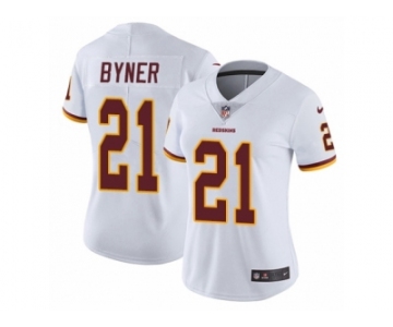 Women's Nike Washington Redskins #21 Earnest Byner Vapor Untouchable Limited White NFL Jersey