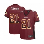 Women's Nike Washington Redskins #21 Sean Taylor Elite Burgundy Red Drift Fashion NFL Jersey