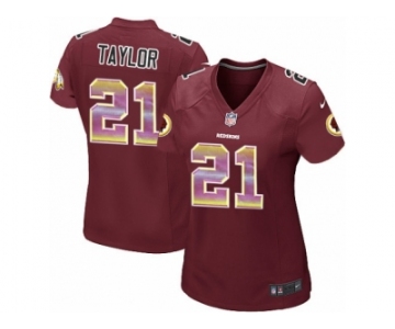 Women's Nike Washington Redskins #21 Sean Taylor Limited Burgundy Red Strobe NFL Jersey