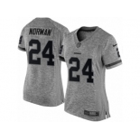 Women's Nike Washington Redskins #24 Josh Norman Limited Gray Gridiron NFL Jersey