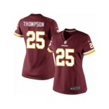 Women's Nike Washington Redskins #25 Chris Thompson Limited Burgundy Red Team Color NFL Jersey