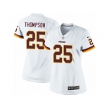 Women's Nike Washington Redskins #25 Chris Thompson Limited White NFL Jersey