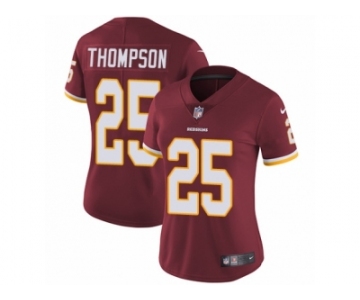 Women's Nike Washington Redskins #25 Chris Thompson Vapor Untouchable Limited Burgundy Red Team Color NFL Jersey