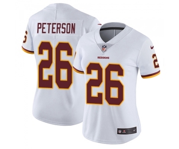 Women's Nike Washington Redskins #26 Adrian Peterson White Vapor Untouchable Limited Player NFL Jersey