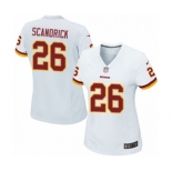 Women's Nike Washington Redskins #26 Orlando Scandrick Game White NFL Jersey