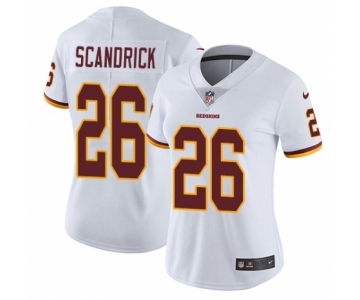 Women's Nike Washington Redskins #26 Orlando Scandrick White Vapor Untouchable Elite Player NFL Jersey