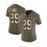 Women's Nike Washington Redskins #29 Derrius Guice Limited Olive Gold 2017 Salute to Service NFL Jersey