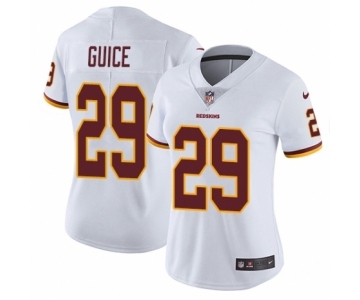 Women's Nike Washington Redskins #29 Derrius Guice White Vapor Untouchable Limited Player NFL Jersey