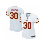 Women's Nike Washington Redskins #30 Su'a Cravens Game White NFL Jersey