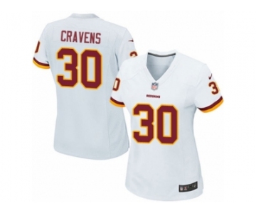 Women's Nike Washington Redskins #30 Su'a Cravens Game White NFL Jersey